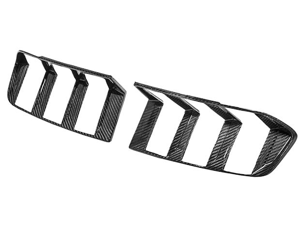 2024-UP FORD MUSTANG S650 | CARBON FIBER REAR TAIL LIGHT TRIM BEZEL COVERS PAIR